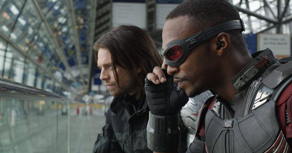 Sam Wilson dan Bucky Barnes (dok. Marvel Studios/Captain America: Civil War)
