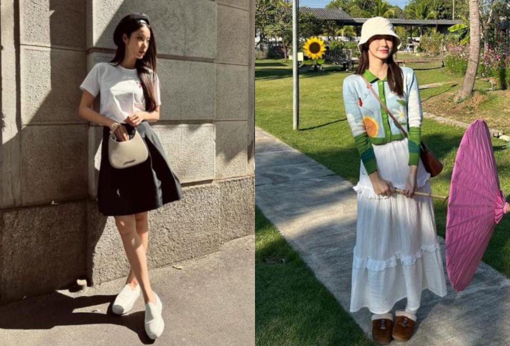 10 Rekomendasi Outfit Pakai Berbagai Jenis Topi ala Namtan Tipnaree