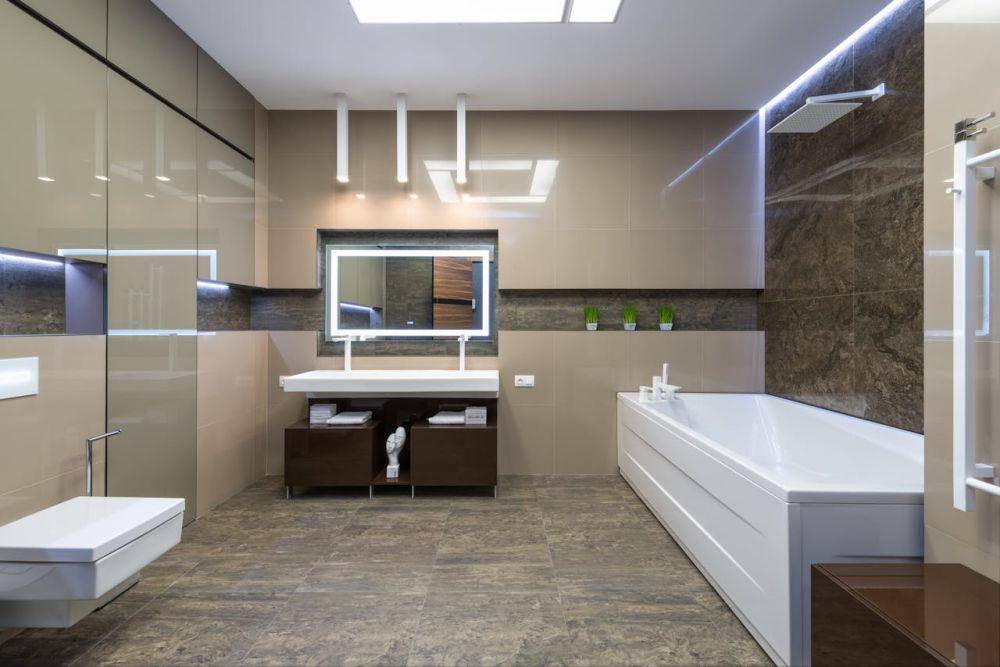 kamar mandi elegan desain modern (pexels.com/Max Vakhtbovcyn