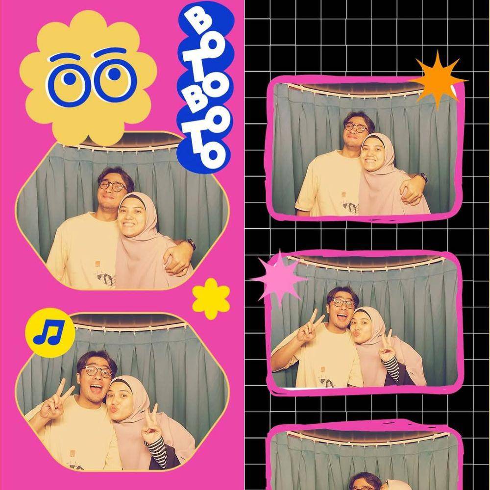 gaya photobox bareng pacar (instagram.com/rickyharun)