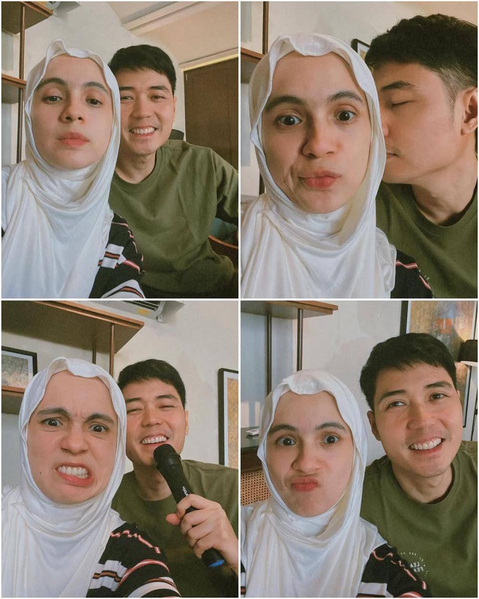 gaya photobox bareng pacar (instagram.com/missnyctagina)