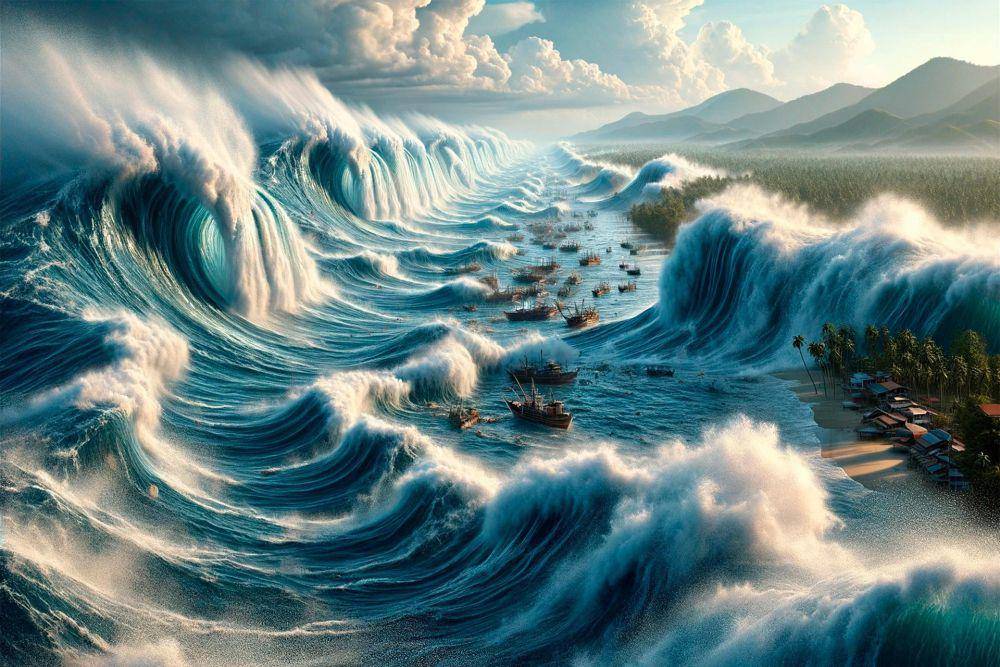ilustrasi tsunami (pixabay.com/Juergen Striewski)