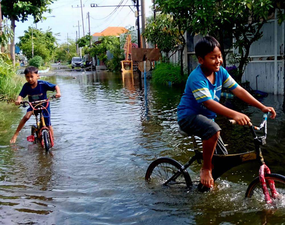 Kondisi banjir di Sidoarjo. Dok. Warga.