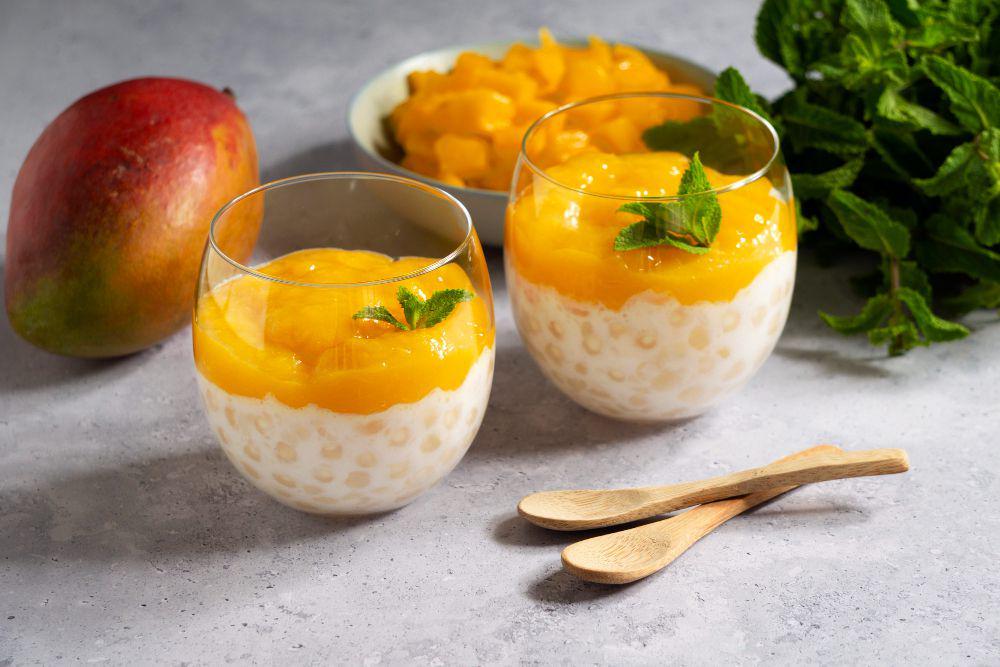 Resep Pudding Mangga Kelapa Muda ala Dessert Cafe Thailand