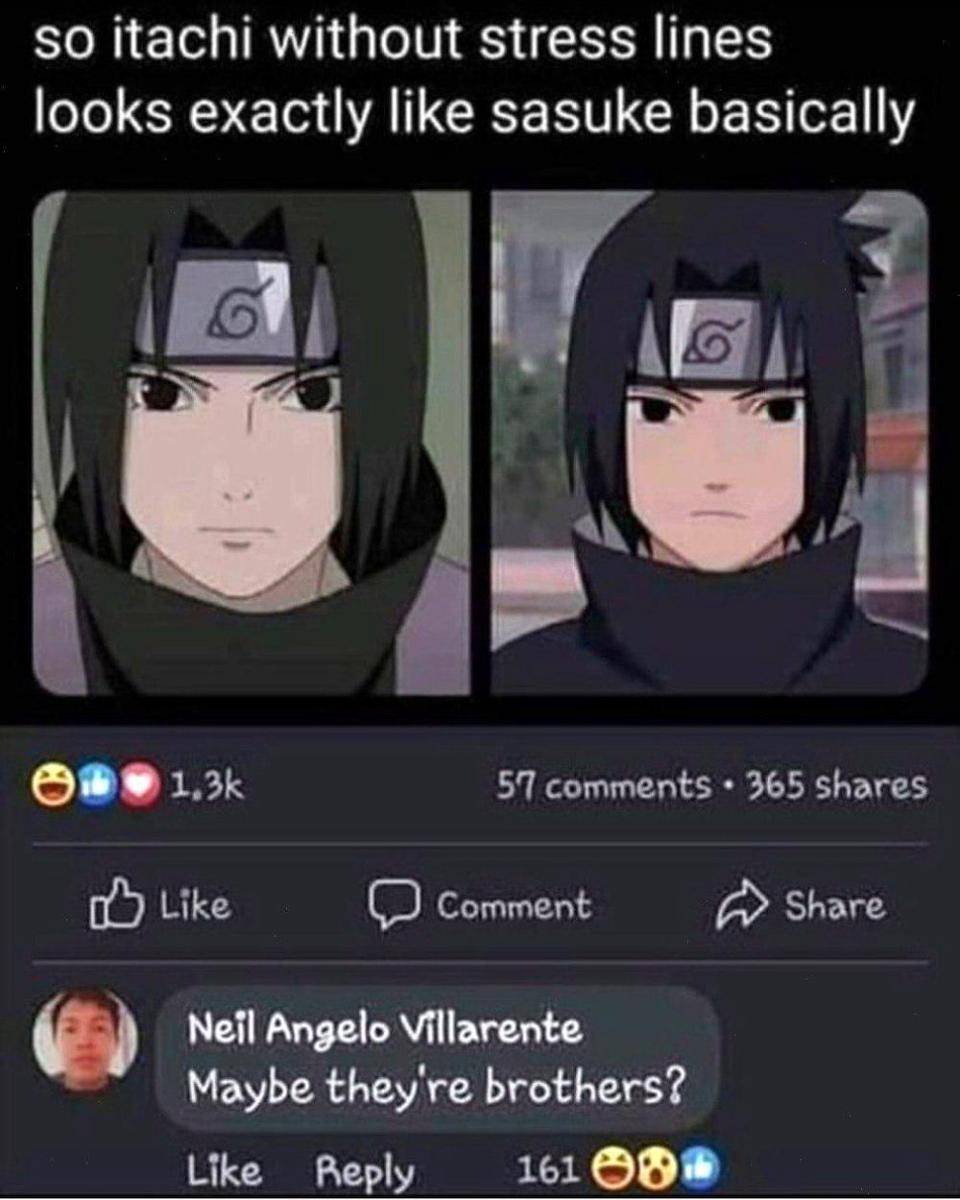 potret meme Sasuke kecil (reddit.com/user/katee_sunshinee)