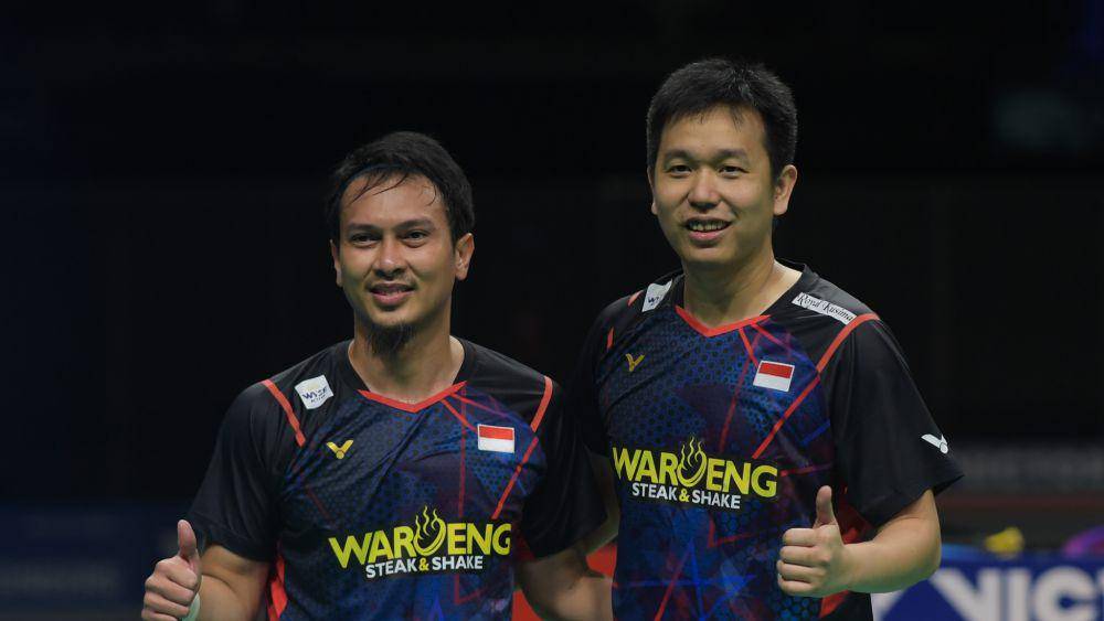 Mohammad Ahsan/Hendra Setiawan pada Australian Open 2024 (bwfbadminton.com)