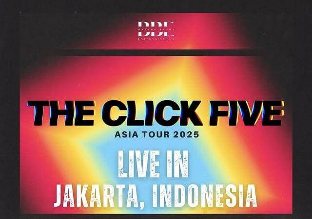harga tiket konser The Click Five di Jakarta 2025 dan cara belinya (Instagram.com/banyakbagusentertainment)