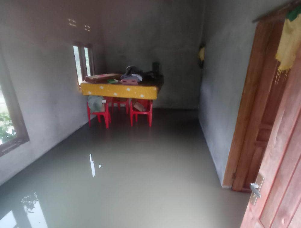 Peristiwa banjir melanda Kabupaten Pringsewu, Senin (20/1/2025). (DOK. BPBD Lampung).