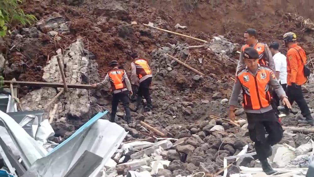 Lokasi tanah longsor di Bali yang menimbun 4 warga Magetan dan 1 warga Malang Jawa Timur. IDN Times/ Istimewa.