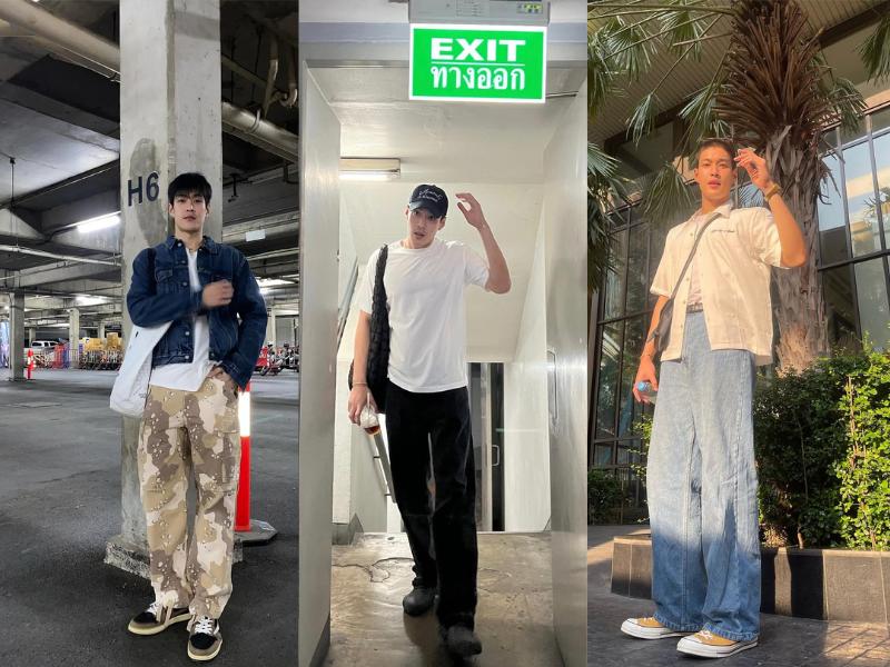 7 Inspirasi Outfit Loose Pants ala Krating Khunnarong, So Catchy!