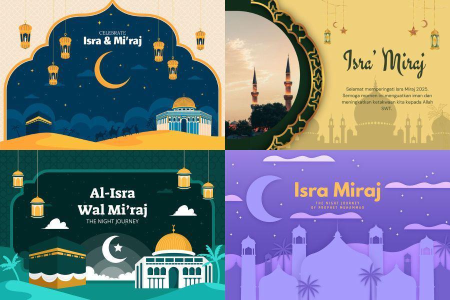 7 Spanduk Isra Miraj 2025, Bisa untuk Berbagai Acara!