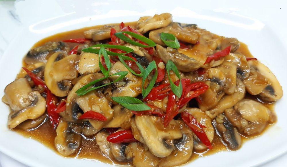Resep Tumis Jamur Kancing Saus Tiram untuk Lauk Makan Harian