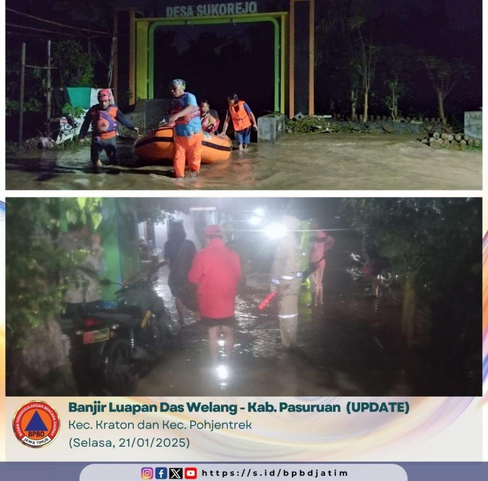 Usai Angin Puting Beliung, Pasuruan Raya Direndam Banjir