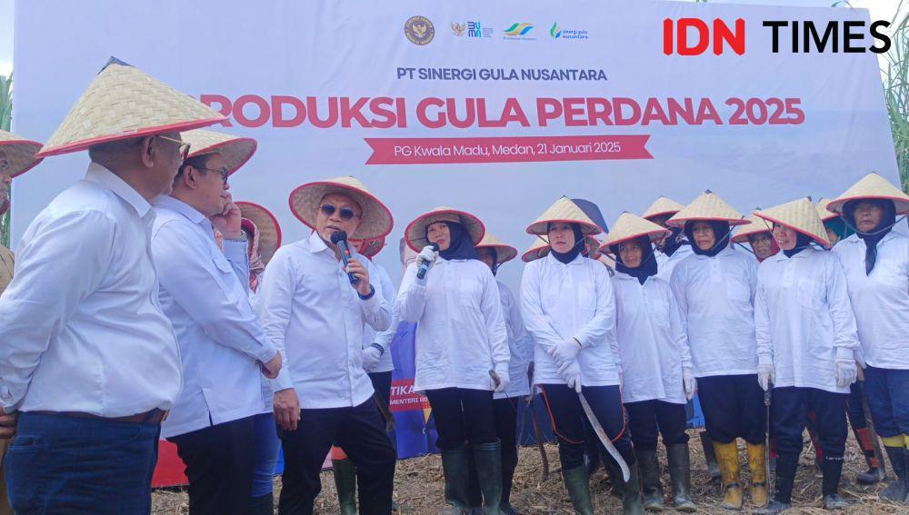 Menko Pangan Zulkifli Hasan Sebut Tebu di Sumut Seperti Kena Stunting