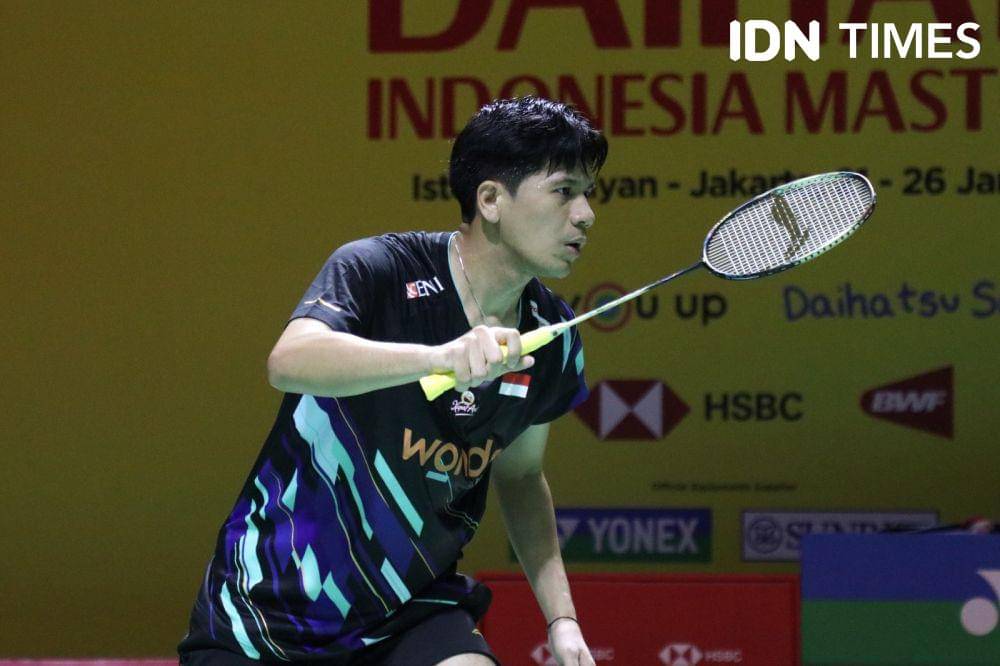 Yeremia Erich Yoche Yacob Rambitan di 32 besar Indonesia Masters 2025 (IDN Times/Fauzan)