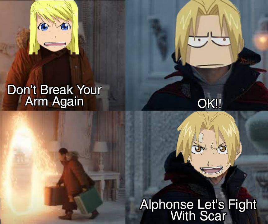 potret meme Fullmetal Alchemist (reddit.com/r/Animemes)