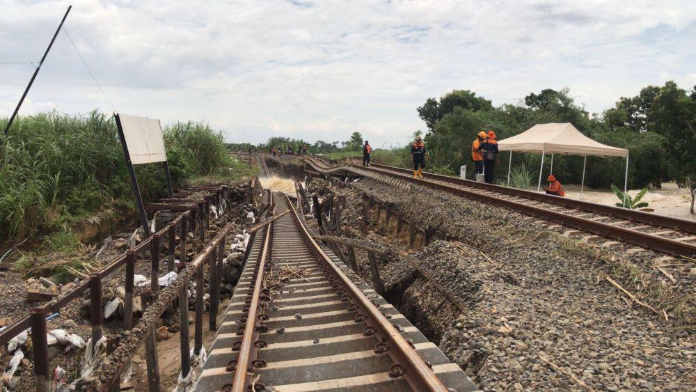 Dampak Banjir Grobogan Masih Sebabkan Kereta Terlambat