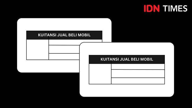 ilustrasi kuitansi jual beli mobil (IDN Times/Uswatun Khasanah)