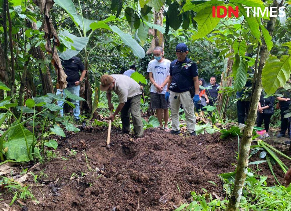 Duo Sejoli Saling Lapor, Polisi Bongkar Makam Janin Aborsi di Lampung