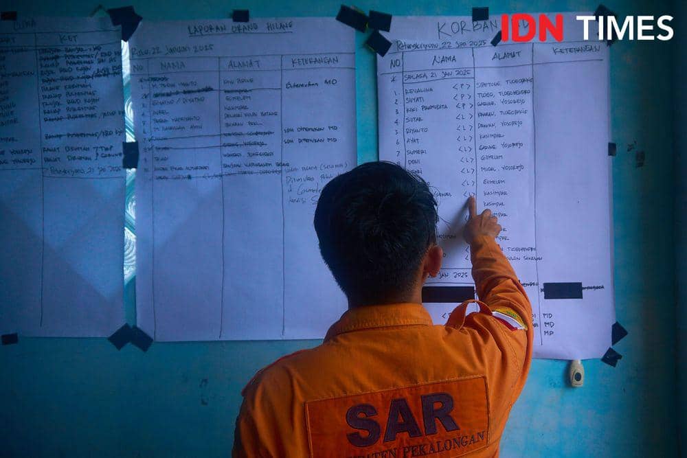 Suasana posko penanganan bencana longsor di Petungkriyono, Pekalongan, Rabu (22/1/2025). (IDN Times/Dhana Kencana)