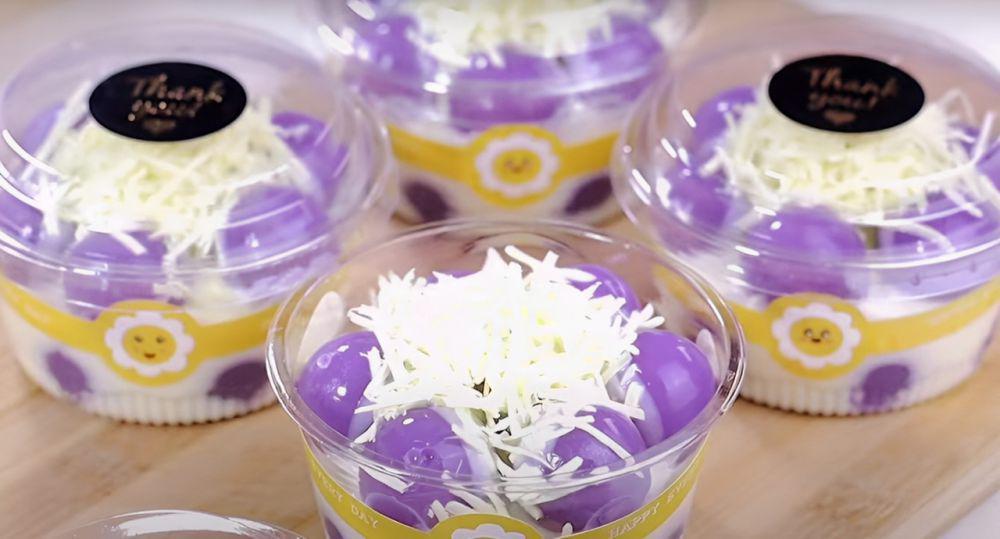 Resep Puding Taro Balls Keju yang Lumer di Mulut dan Mudah Dibuat