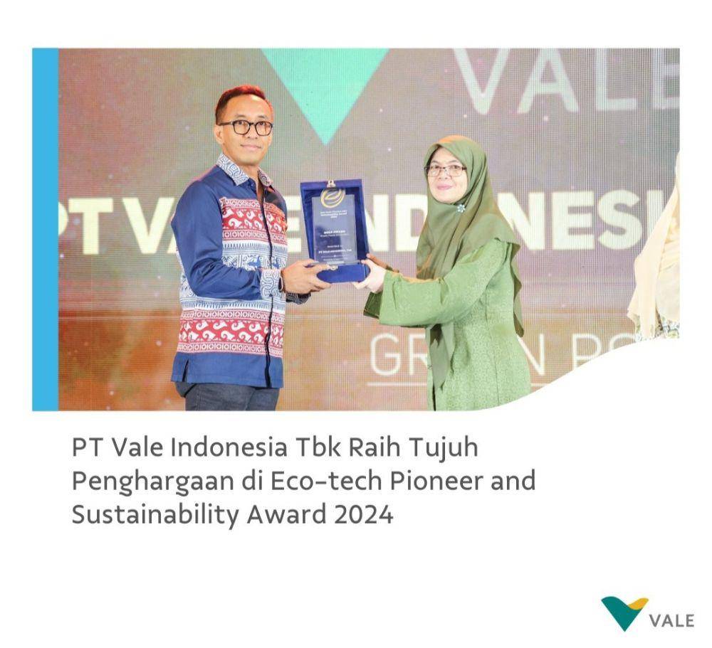 PT. Vale Indonesia raih tujuh penghargaan di EPSA 2024 (instagram.com/ptvaleindonesia)