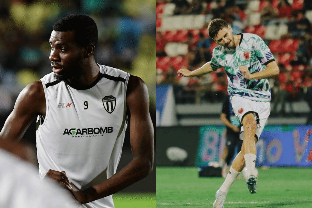 Striker Terengganu FC, Ismaheel Akinade - Striker PSM Makassar, Nermin Haljeta (Kolase Berbagai Sumber)