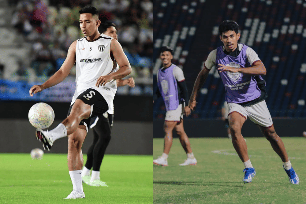 Bek Terengganu FC, Shahrul Nizam - Bek PSM Makassar, Syahrul Lasinari (Kolase Berbagai Sumber)