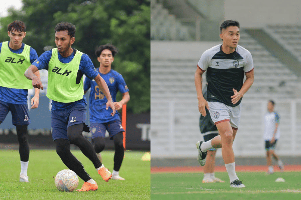 Gelandang Terengganu FC, Akram Mahinan - Gelandang PSM Makassar, Akbar Tanjung (Kolase Berbagai Sumber)