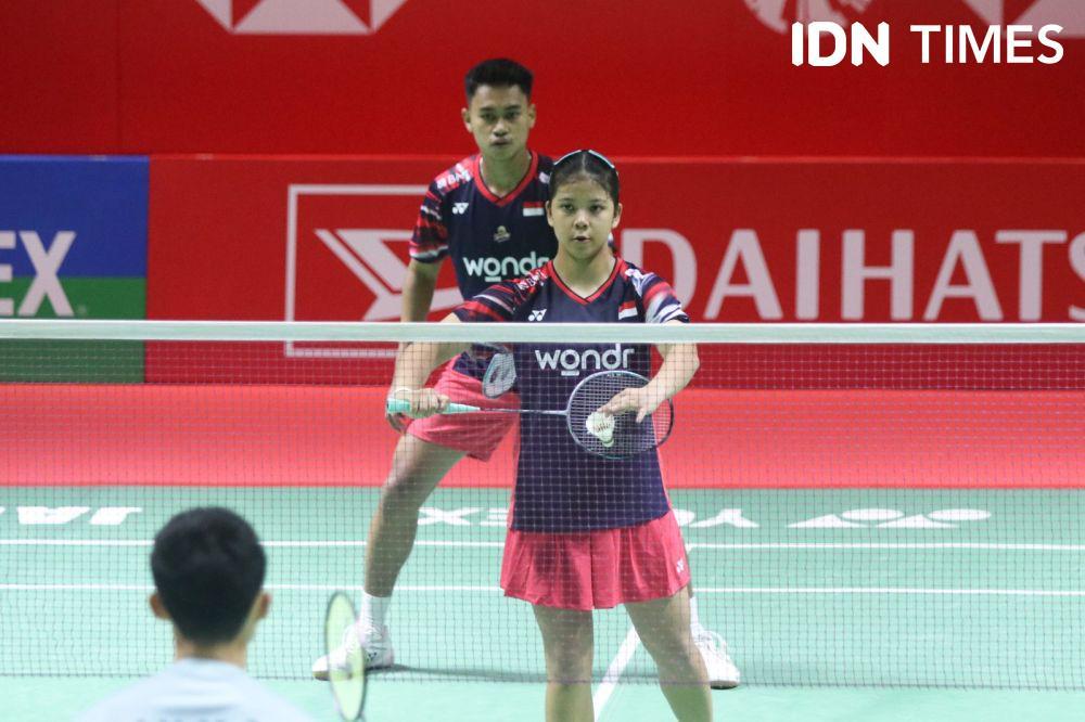 Jafar Hidayatullah/Felisha Alberta Nathaniel Pasaribu di 32 besar Indonesia Masters 2025 (IDN Times/Fauzan)