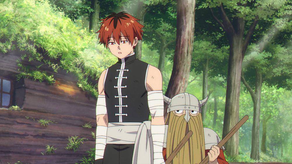 Eisen dan Stark sedang berlatih (dok.MADHOUSE/Frieren: Beyond Journey's End)
