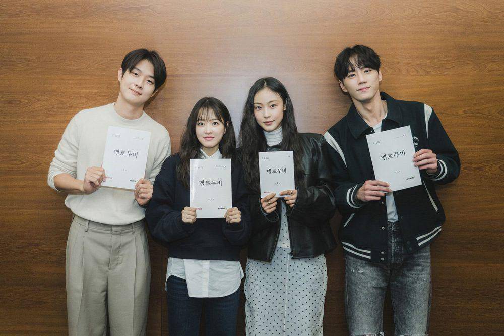 potret script reading para pemeran utama Melo Movie (dok. Netflix/Melo Movie)