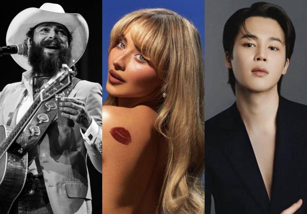 daftar lengkap nominasi iHeartRadio Music Awards 2025 (Instagram.com/j.m | Instagram.com/postmalone | Instagram.com/sabrinacarpenter)