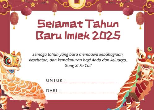 kartu ucapan Imlek 2025 (canva.com/orchidart)