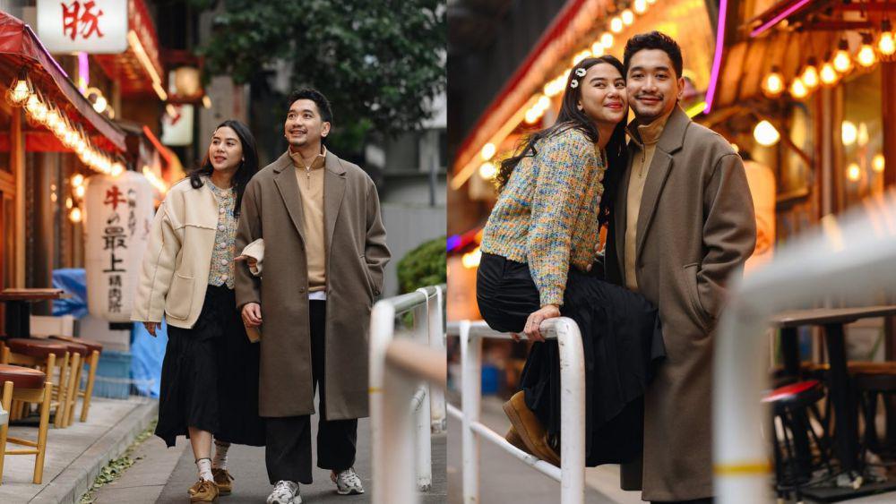 7 Potret Liburan Adinda Thomas dan Suami di Jepang, Romantis!