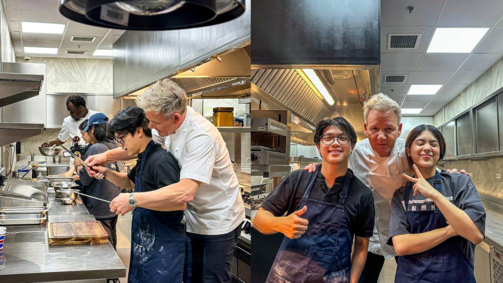 8 Potret Ranz Kyle dan Niana Guerrero Bertemu Gordon Ramsay, Akrab!