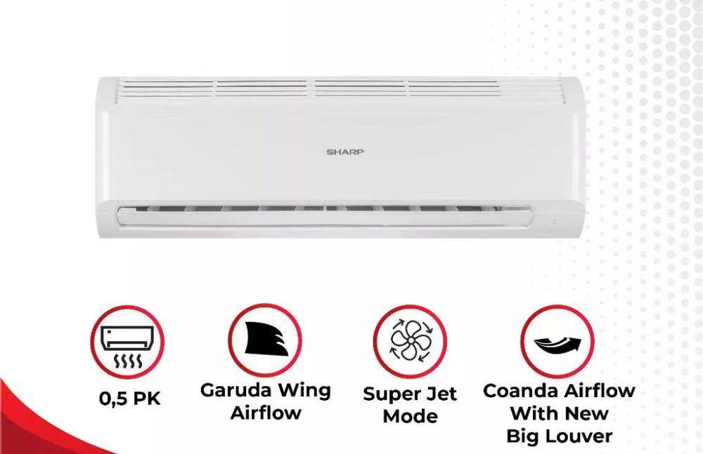 Sharp AC Garuda Series 0,5PK (shopee.co.id/Sharp Indonesia Official Shop)