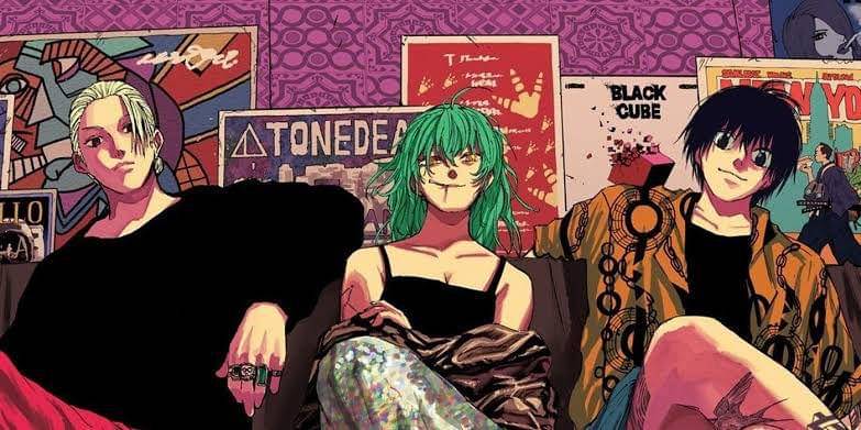 Taro Sakamoto, Rion Akao, Youchi Nagumo (dok. Shueisha/ Sakamoto Days)