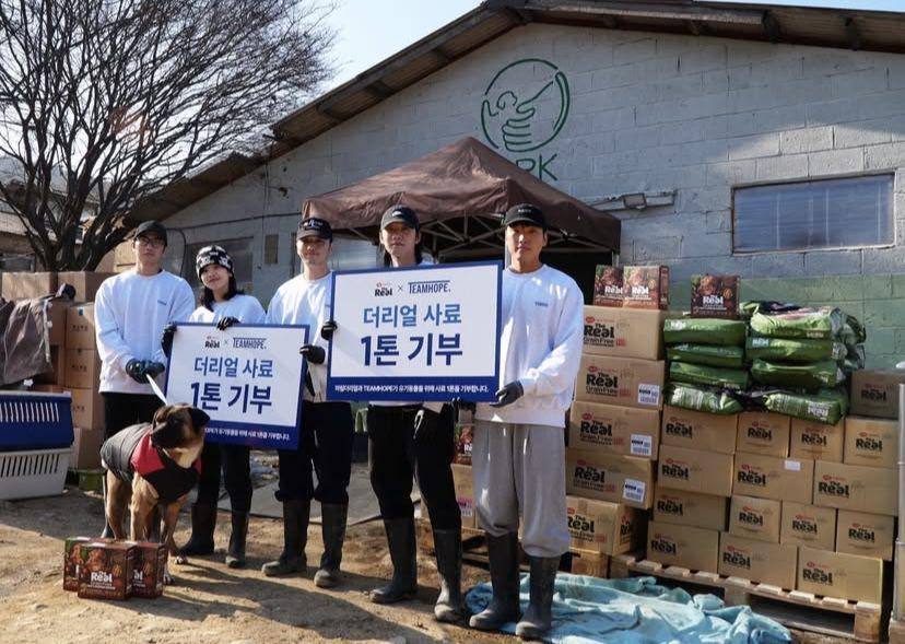 potret artis di bawah naungan TEAMHOPE Entertainment jadi sukarelawan untuk hewan terlantar (Instagram.com/teamhope_ent)
