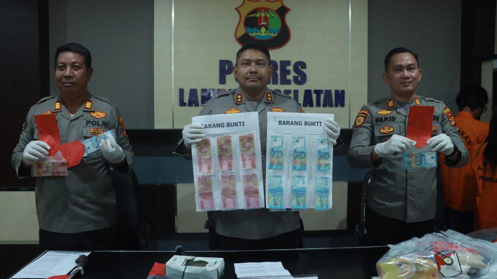 Pasutri di Lampung Selatan Ditangkap Polisi, Edarkan Uang Palsu