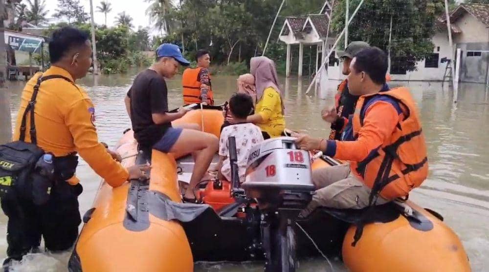 BPBD Lamsel Minta Bantuan BNPB Tangani Banjir di Desa Bandar Agung