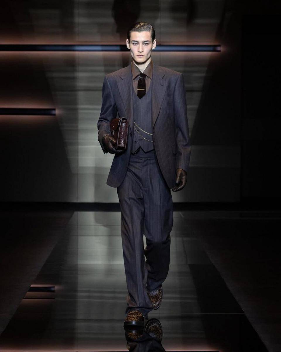 Emporio Armani F/W 2025-26 di Milan Fashion Week Men's (instagram.com/emporioarmani)