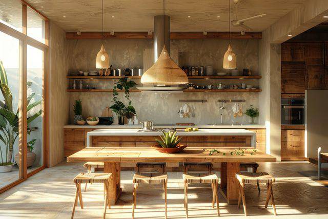 Desain interior dapur rustic minimalis (vecteezy.com/gankogroup)