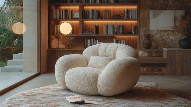 Dekorasi ruang baca cozy ala desain minimalis rustic (vecteezy.com/artcookstudio)