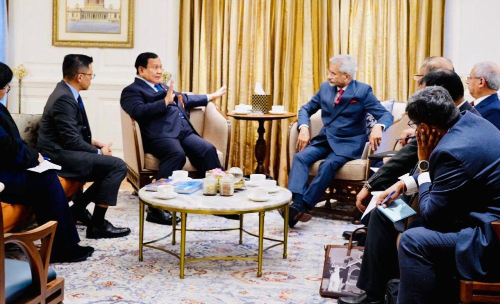 Prabowo Terima Kunjungan Kehormatan Menteri Luar Negeri India