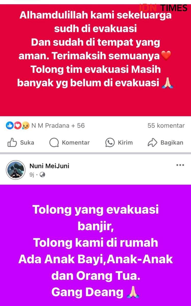 Warga Landak minta bantuan lewat facebook. (IDN Times/istimewa).