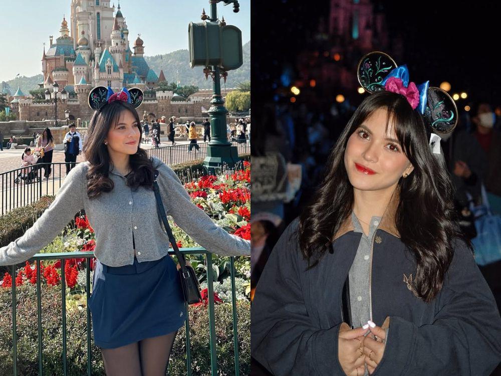 7 Potret Marsha Aruan Liburan di Disneyland Hongkong, Happy!