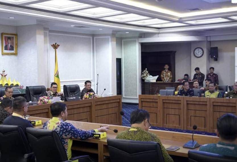 Rapat koordinasi Pemprov Lampung persiapan pelantikan gubernur dan wagub terpilih. (Dok. Pemprov Lampung).