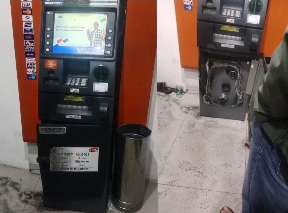 ATM di Bandar Lampung Nyaris Dibobol, Polisi Identifikasi Pria Berhelm