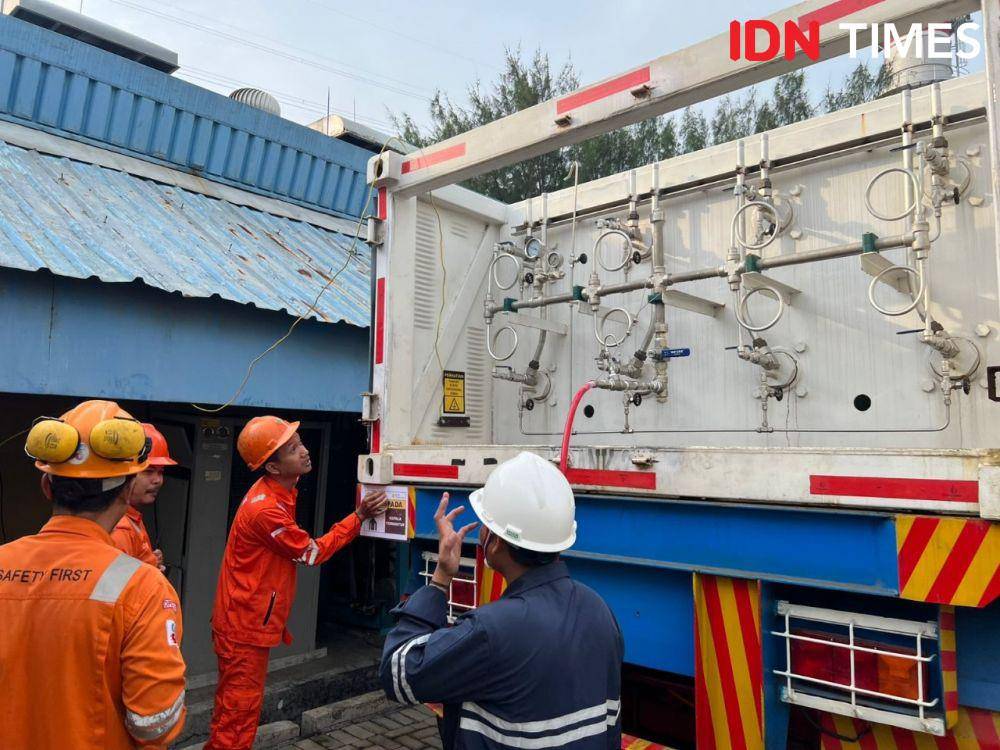 Salah satu instalasi green hydrogen yang digunakan PLN Indonesia Power Semarang. (IDN Times/Fariz Fardianto)
